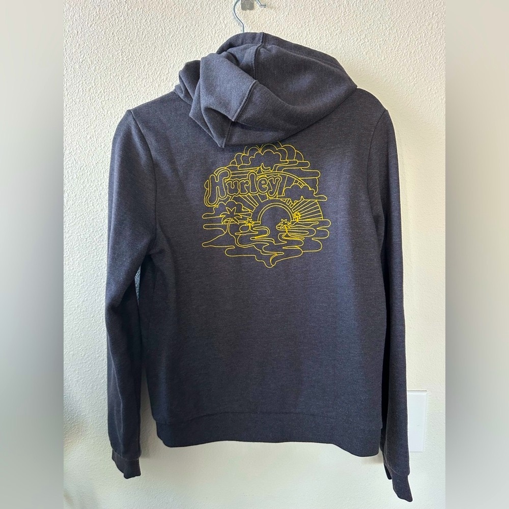 Hurley Gray Zip-Up Hoodie